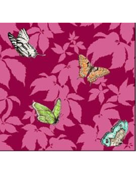 Tissu Percale Butterfly Garden 1108403A